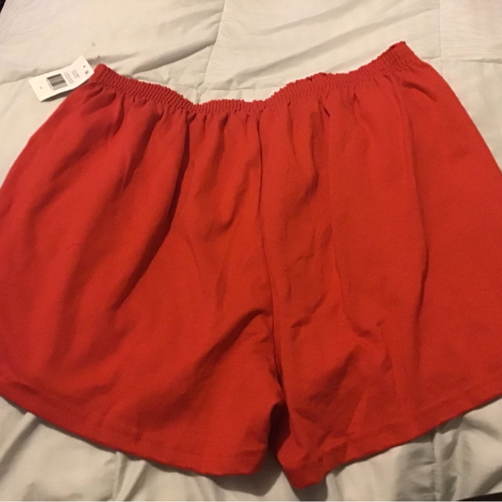 Soffe 3X plus size juniors red athletic wear shorts NWT - Picture 2 of 6
